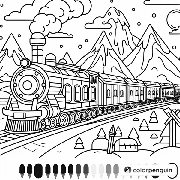 The Polar Express at the North Pole