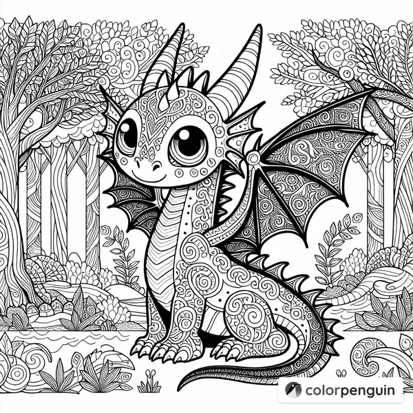 Toothless in the Enchanted Forest