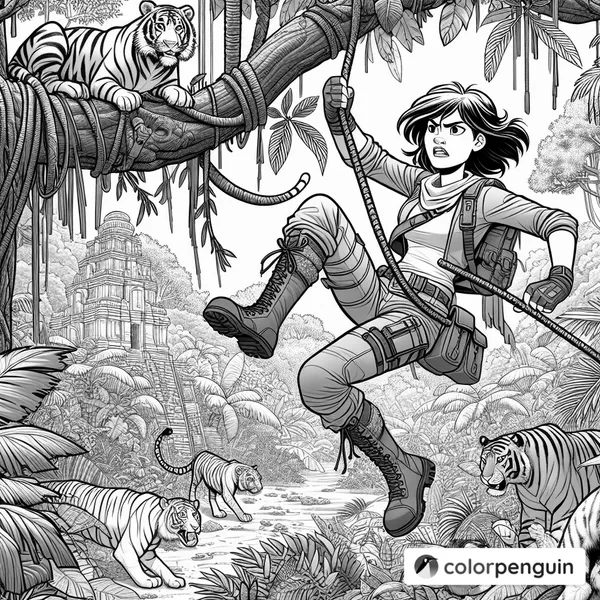 Jungle Adventure: The Brave Superhero Girl