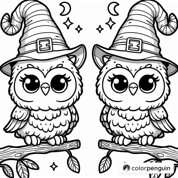 Charming Halloween Owls