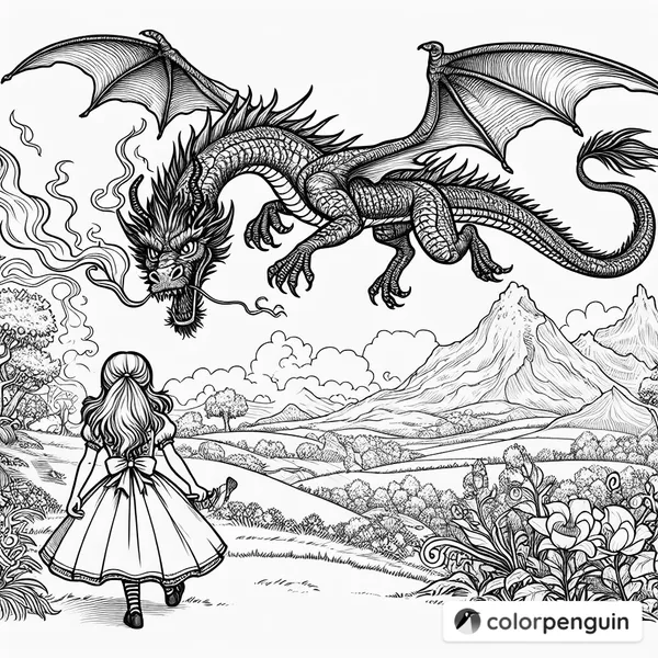 Dragon Encounter in Wonderland