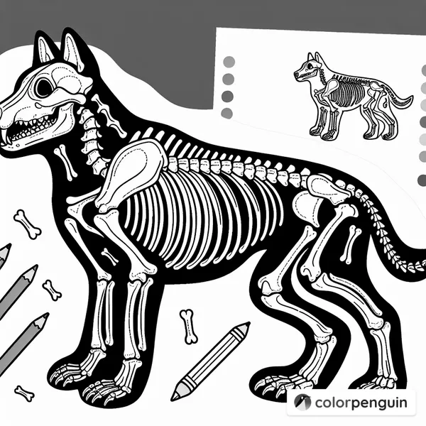 Wolf Skeleton