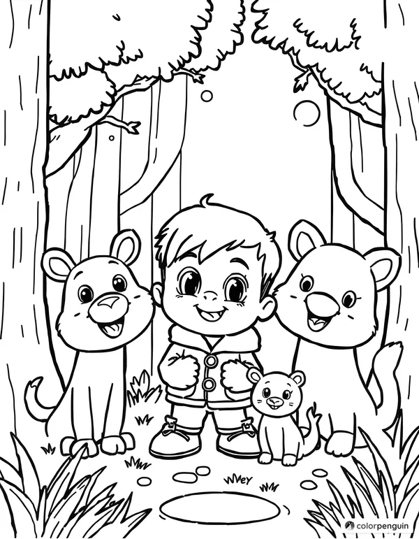 Little Timmy and the Forest Friends