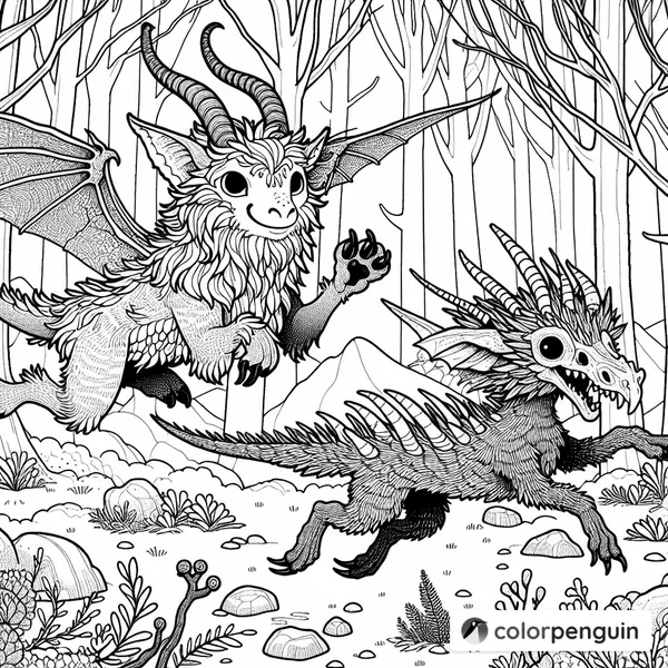 Wendigo and Chupacabra in the Woods