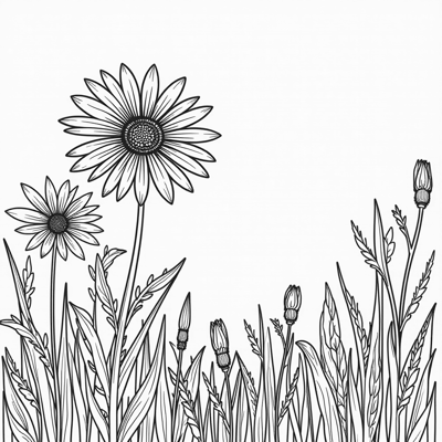 Color Bursts Through The Silence Coloring Page