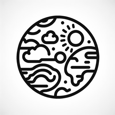 Cool Design With Earth Coloring Page