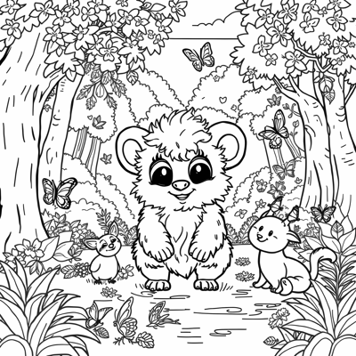 Labubu Coloring Page