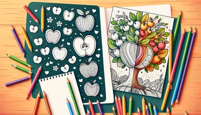 Apple coloring pages feature image