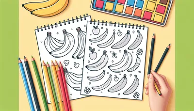 Banana coloring pages feature image