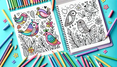 Bird coloring pages feature image