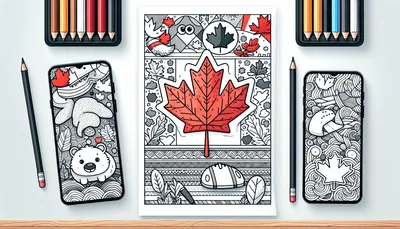 Canada coloring pages featured image