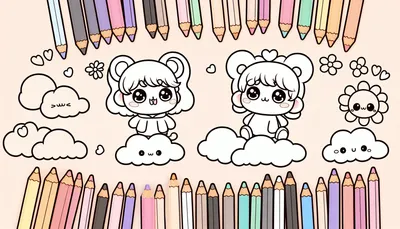 Chibi coloring pages feature image