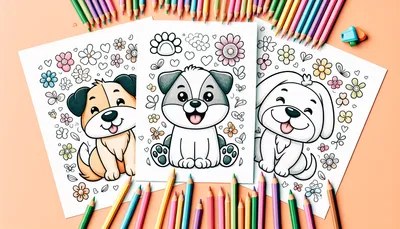 Dog coloring pages feature image