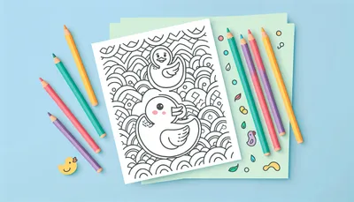 Duck coloring pages feature image