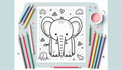 Elephant coloring pages feature image