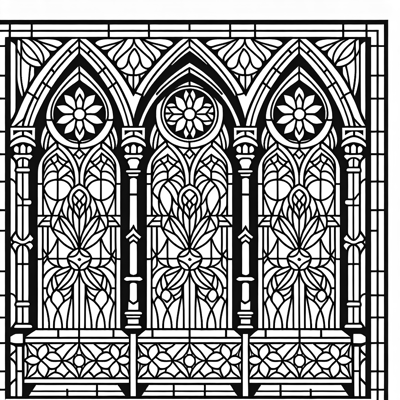 SainteChapelle Coloring Page