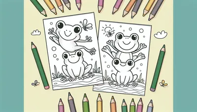 Frog coloring pages feature image