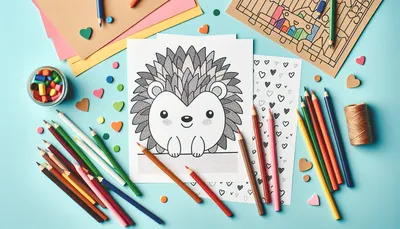 Hedgehog coloring pages feature image