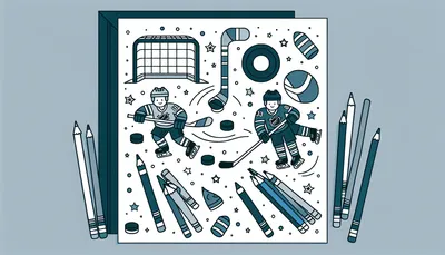 Hockey coloring pages feature image