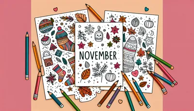 November coloring pages feature image