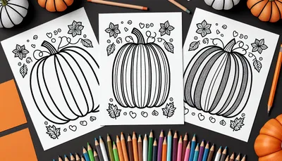 Pumpkin coloring pages feature image