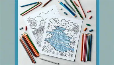 River coloring pages feature image