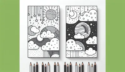 Sky coloring pages feature image