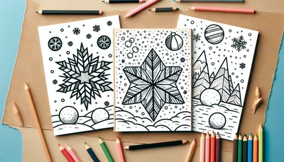 Snow coloring pages feature image