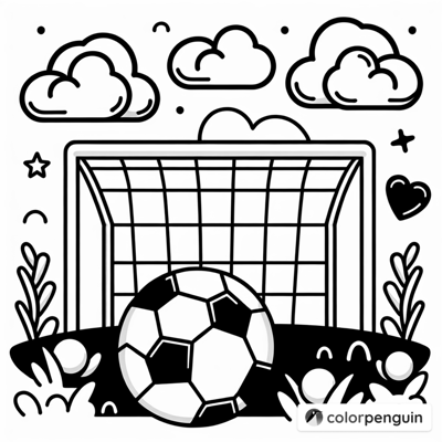 Soccer Fun Coloring Page