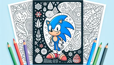 Sonic coloring pages feature image