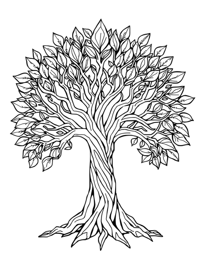 Tree Of Life Coloring Page