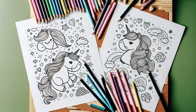 Unicorn coloring pages feature image