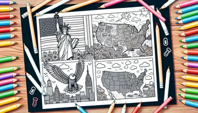 Usa coloring pages feature image