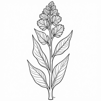 Ginger Plant! Coloring Page