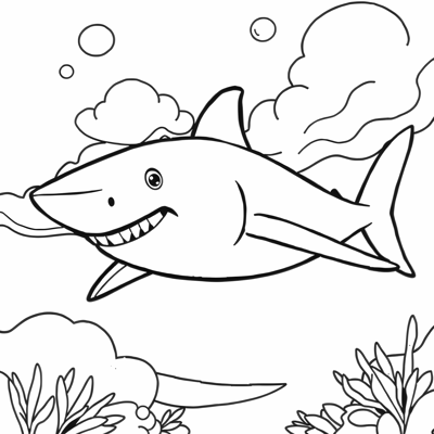 Shark Coloring Page