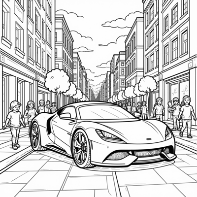 BMW XM (2023) Coloring Page