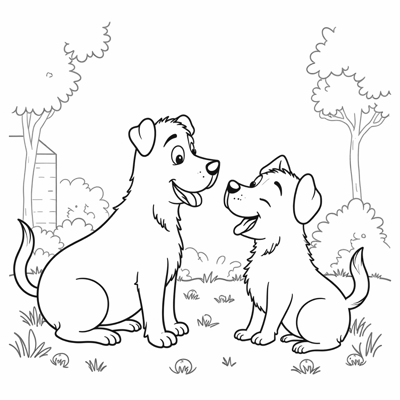 Pets, My Friends Coloring Page
