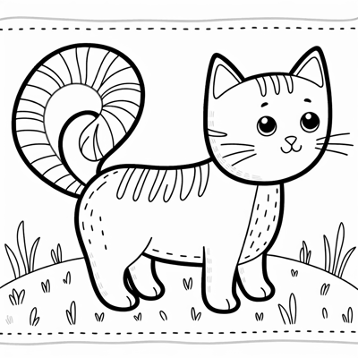 Not Thick Solid Line Skinny Black Line Realistic... Coloring Page