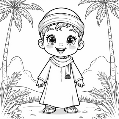 Ramadan View Coloring Page