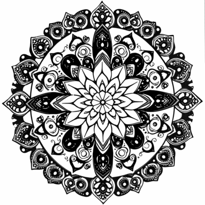 Create A Unique Intricately Layered Mandala With A... Coloring Page
