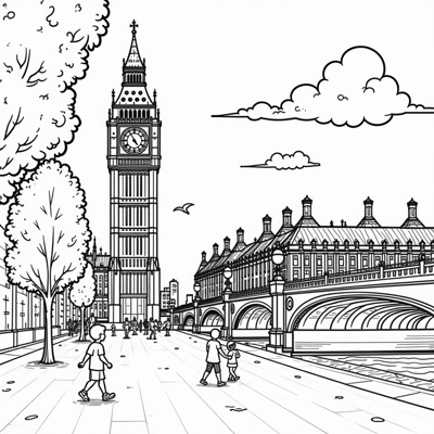 Big Ben Coloring Page