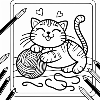 Cat With Name Charlie Coloring Page