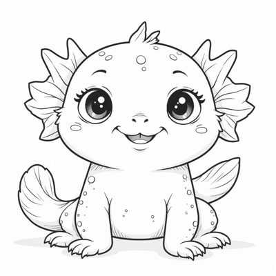 Axolotl Coloring Page