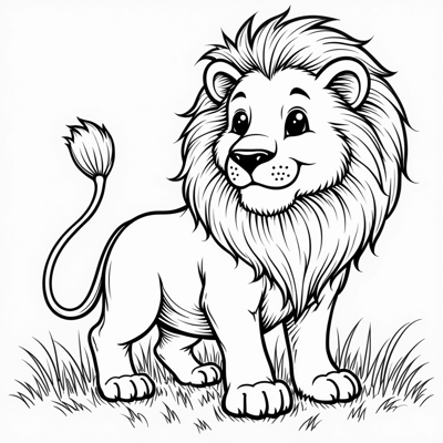 The Words Flelmetes On The Kzpen Of Page Lion... Coloring Page