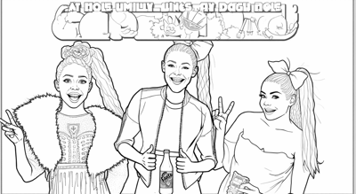 A Person In A Pink Jacket Is Holding A Fanta Soda... Coloring Page