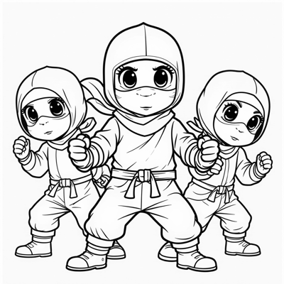 Spy Ninjas From Youtube Coloring Page