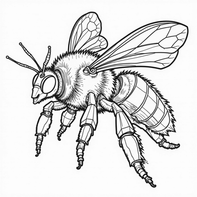 Bumblebee Coloring Page