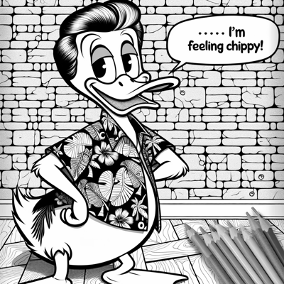 Generate A The Adventures Of Ronald The Duck... Coloring Page