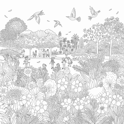 Spring Coloring Page