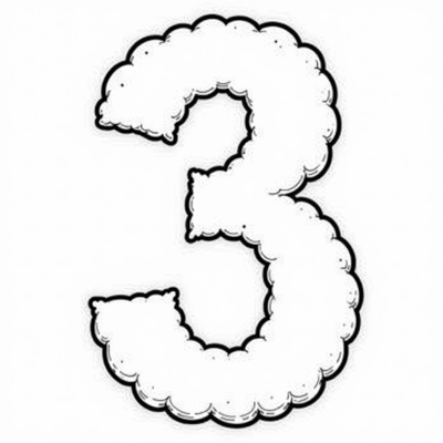 Coloring Page With The Numbers 0 1 2 3 4 5 6 7 8 9... Coloring Page
